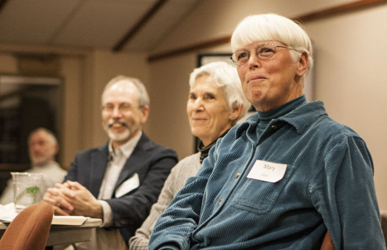 Photo of Mary Linton with wife Kathy and friend Tod 2012